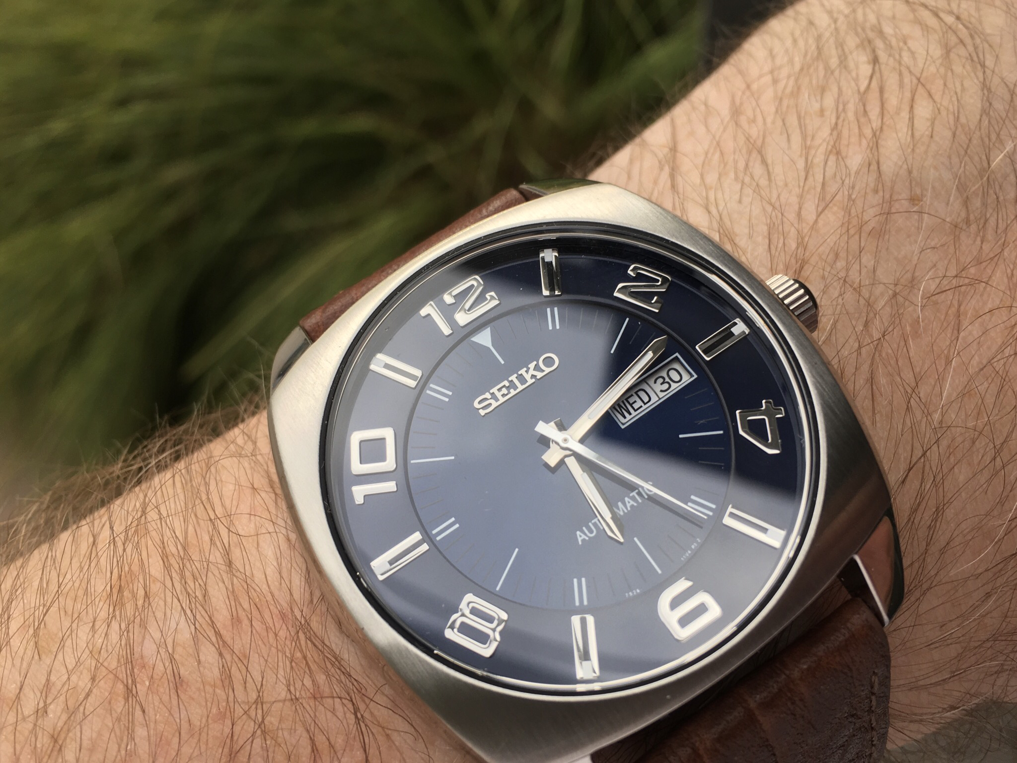 Seiko Recraft Self-Wind Automatic Leather Watch | SNKN37 - Image 4
