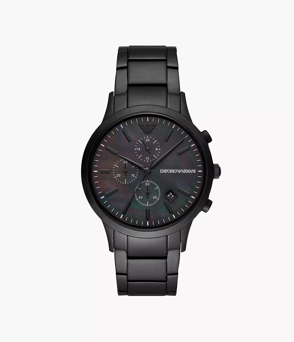 Emporio Armani Black Chronograph Watch | AR11275