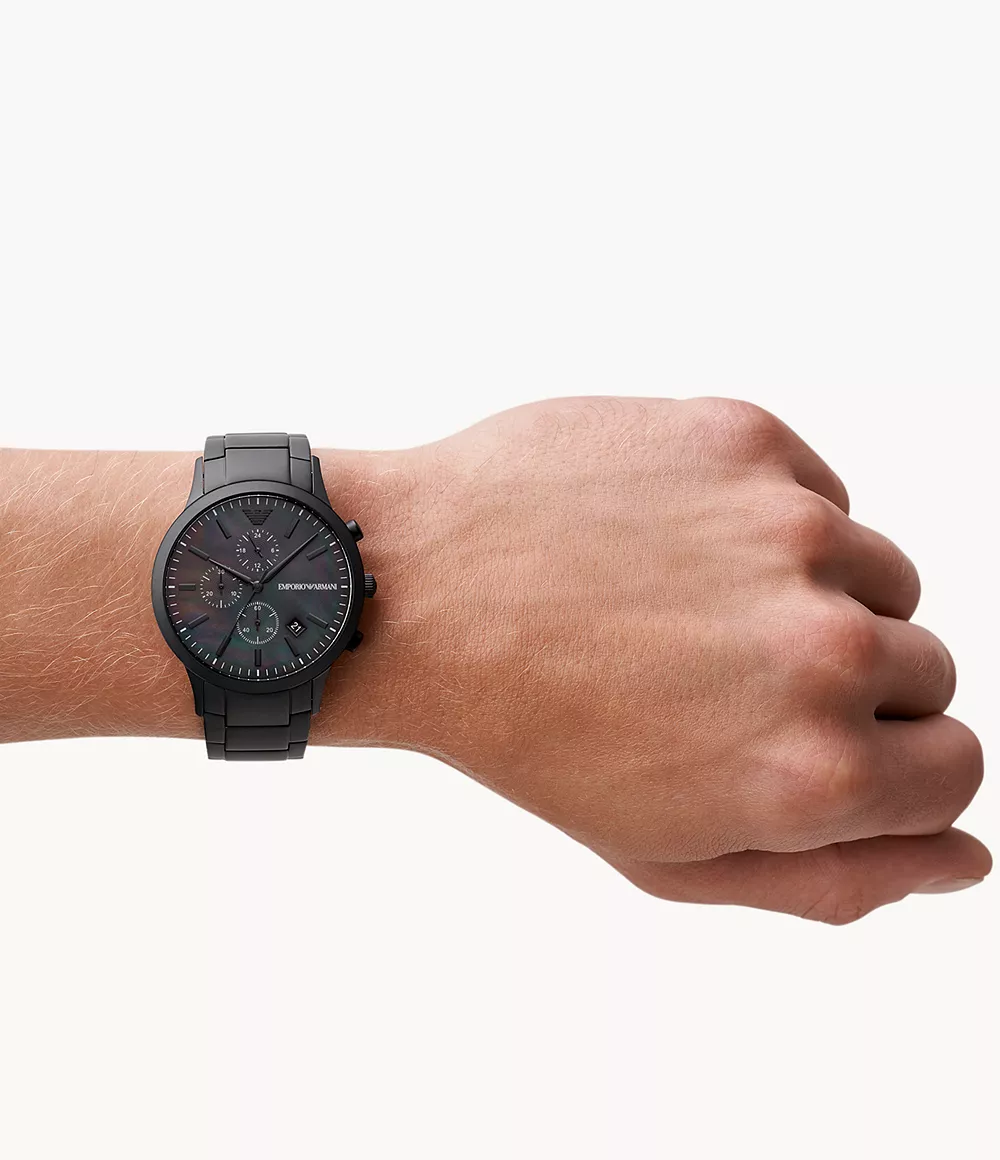 Emporio Armani Black Chronograph Watch | AR11275 - Image 4