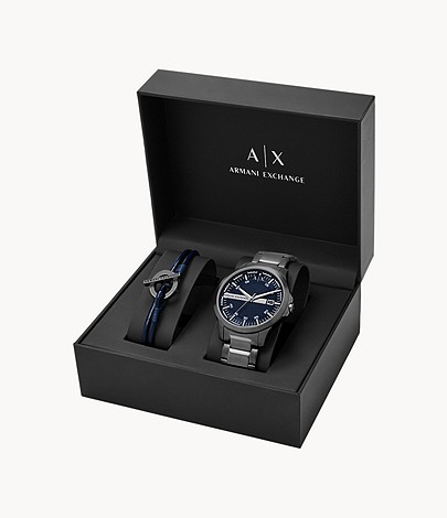 Armani Exchange AX7127 Watch and Bracelet Gift Set - Image 4