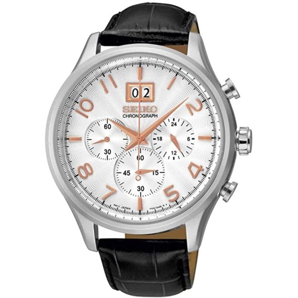 Seiko Chronograph Silver Dial Men's Watch | SPC087P1