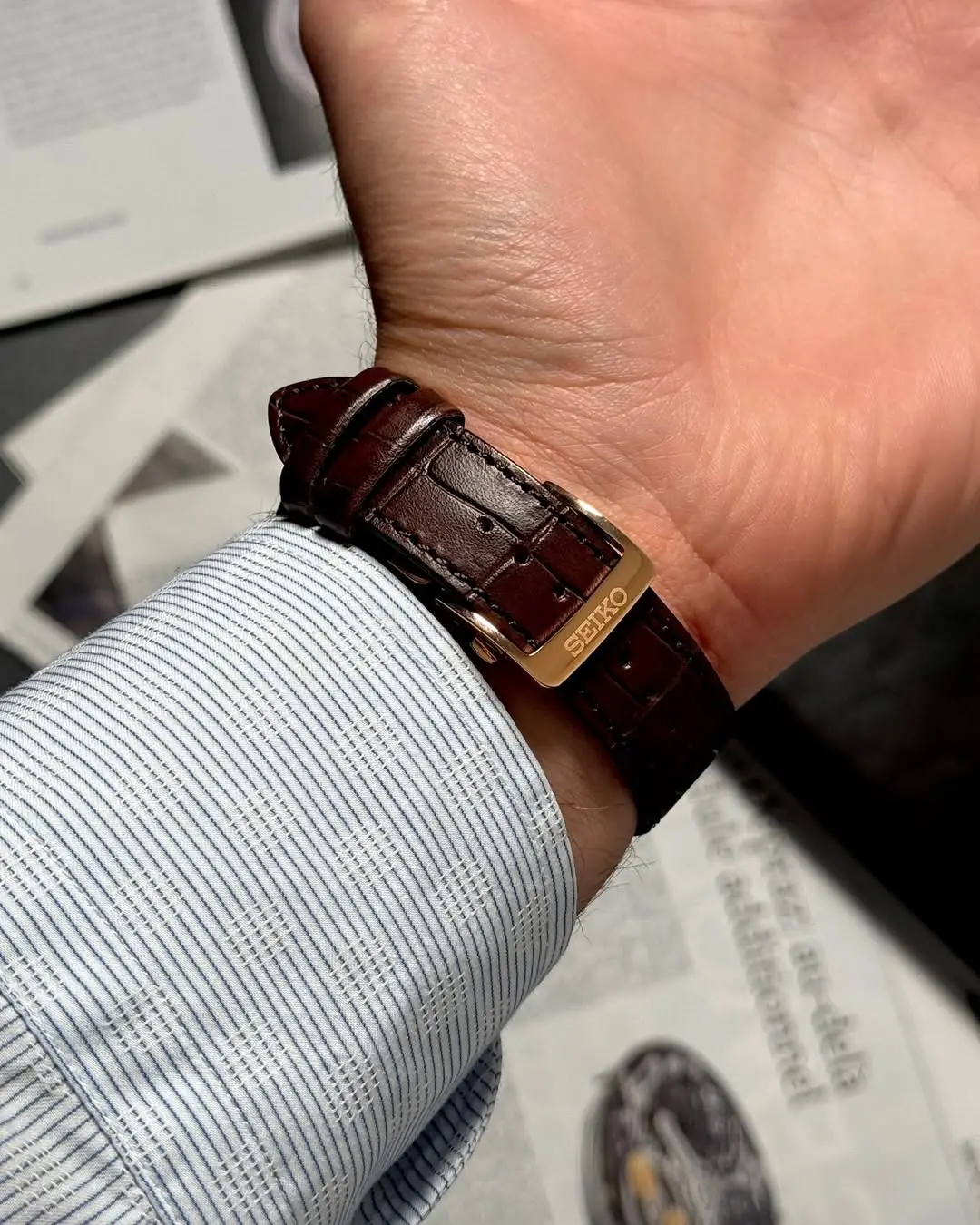 Seiko Presage Automatic Brown Watch | SRPB46J1 - Image 3